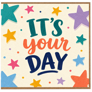 Birthday Card, Colourful Celebration Card