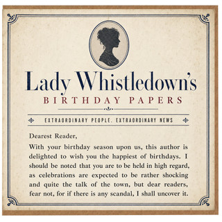 Birthday Card, Bridgerton Style Birthday Card