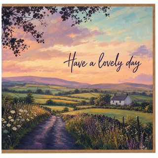 Birthday Card, Countryside Landscape Greeting Card