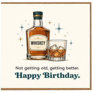 Birthday Card, Not Getting Old Getting Better Happy Birthday Card
