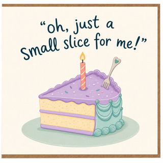 Birthday Card, Funny Cake Pun Card