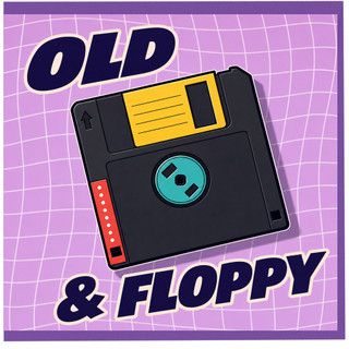 Birthday Card, Funny Old & Floppy Greeting Card