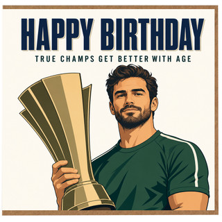 Birthday Card, Happy Birthday True Champs Get Better With Age Card