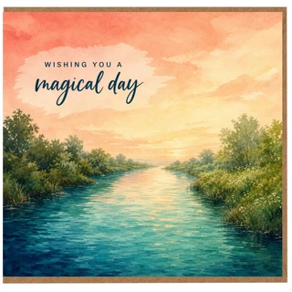 Birthday Card, Magical Day Greeting Card