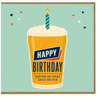 Birthday Card, Beer Glass Birthday Card