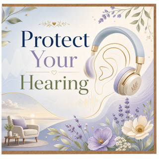 Birthday Card, Protect Your Hearing Greeting Card
