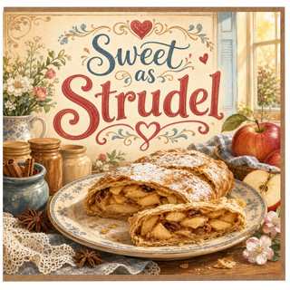 Birthday Card, Sweet as Strudel Greeting Card