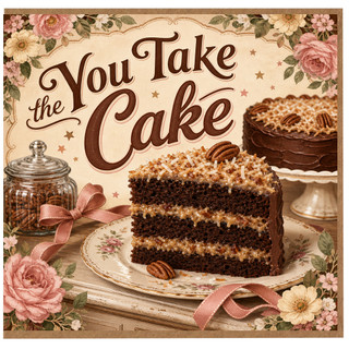 Birthday Card, You Take the Cake Card