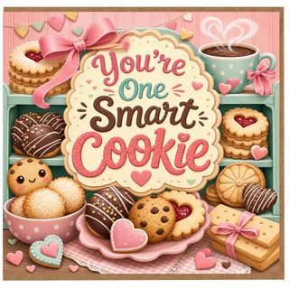 Birthday Card, You're One Smart Cookie Card