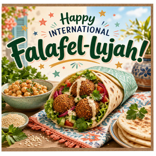 Birthday Card, International Falafel Day Card