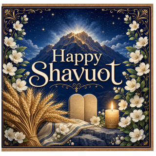 Birthday Card, Happy Shavuot Card