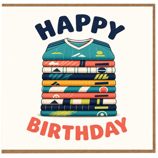 Birthday Card, Happy Birthday Sports Jersey Design