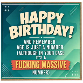 Birthday Card, Happy Birthday Age Joke Card