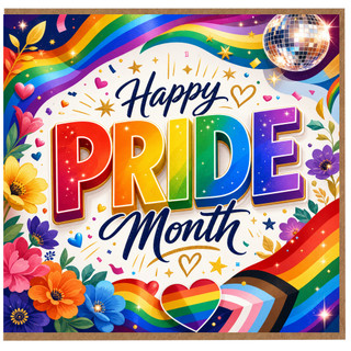Birthday Card, Happy Pride Month Greeting Card