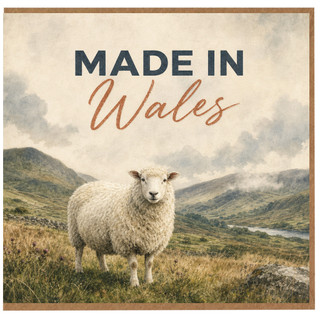 Birthday Card, Welsh Sheep Greeting Card