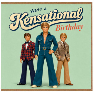Birthday Card, Have a Kensational Birthday Retro Doll Style
