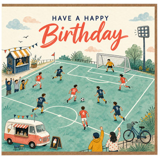 Birthday Card, Soccer Football Birthday Card