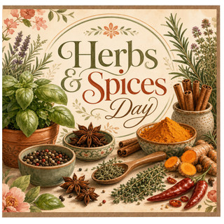 Birthday Card, Herbs & Spices Day Greeting Card