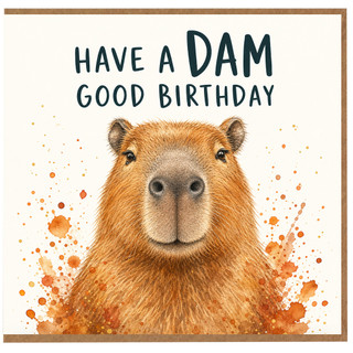 Birthday Card, Have a Dam Good Birthday Card