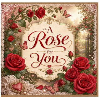 Birthday Card, A Rose for You Greeting Card