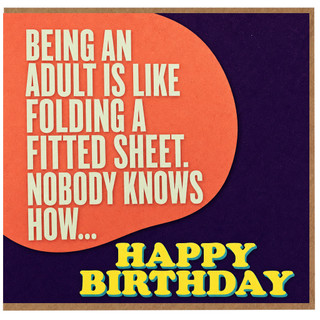 Birthday Card, Funny Adult Birthday Card with Humorous Quote