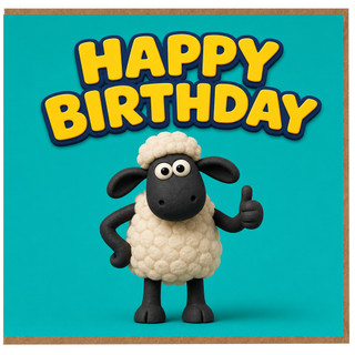 Birthday Card, Happy Birthday Sheep Card
