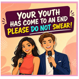 Birthday Card, Your Youth Has Come to an End, Please Do Not Swear
