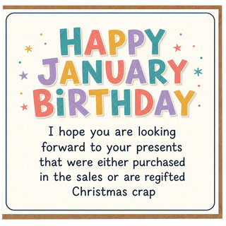Birthday Card, Happy Birthday Card with Funny Humorous Message