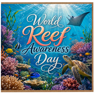 Birthday Card, Underwater Coral Reef Greeting Card
