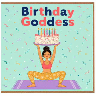 Birthday Card, Yoga Birthday Card