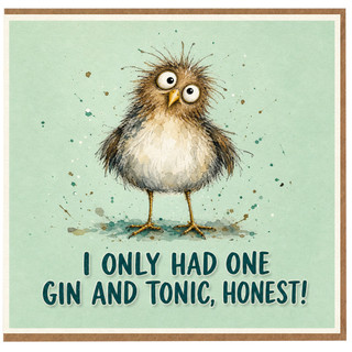Birthday Card, Quirky Bird Humour Card