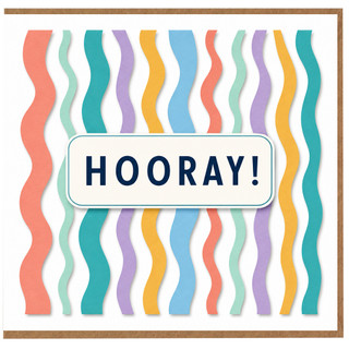 Birthday Card, Hooray Celebration Card