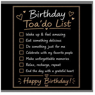 Birthday Card, Funny To - Do List Happy Birthday Card
