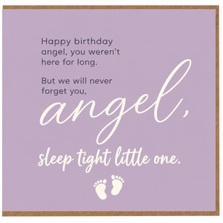 Birthday Card, Baby Memorial Birthday Card