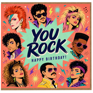 Birthday Card, Retro Pop Art Birthday Card