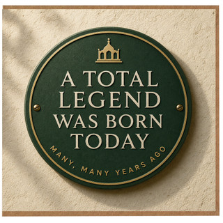 Birthday Card, A Total Legend Was Born Today