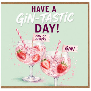 Birthday Card, Gin - Tastic Day Card