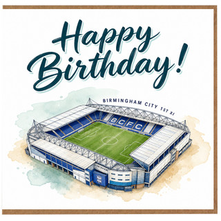 Birthday Card, Happy Birthday Football Stadium Greeting Card