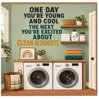 Birthday Card, Laundry Room Humour Greeting Card