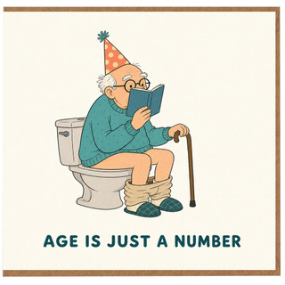 Birthday Card, Age Is Just A Number Card for Him