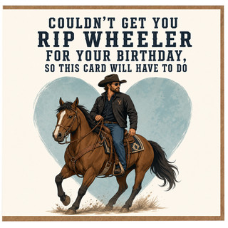 Birthday Card, Funny Cowboy Horse Riding Birthday Card