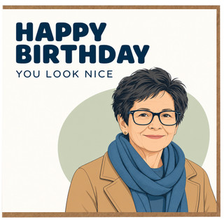 Birthday Card, Happy Birthday You Look Nice Card
