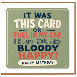 Birthday Card, Funny Retro Birthday Card