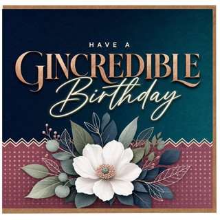 Birthday Card, Elegant Floral Birthday Card