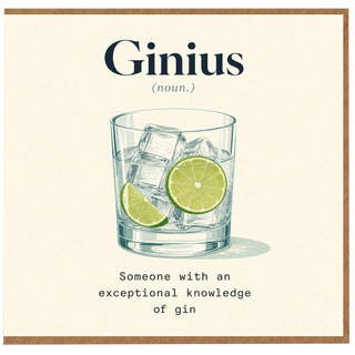 Birthday Card, Ginius Definition Card