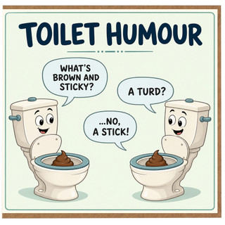 Birthday Card, Funny Toilet Humour Card