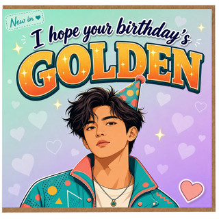 Birthday Card, I Hope Your Birthday's Golden
