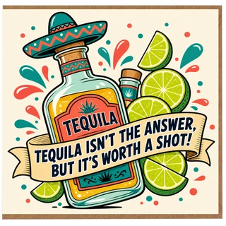 Birthday Card, Funny Mexican Fiesta Greeting Card