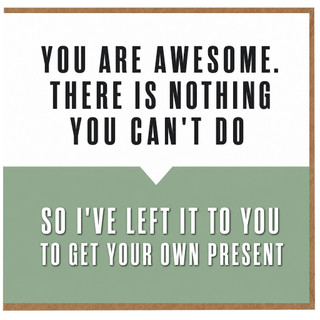Birthday Card, You Are Awesome Motivation Card