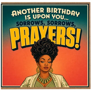Birthday Card, Another Birthday Is Upon You Humorous Retro Birthday Card